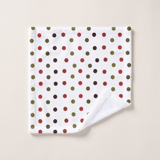 Colorful Polka Dots Pattern Bad Handdoek (Wasdoekje)