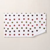 Colorful Polka Dots Pattern Bad Handdoek (Handdoek)