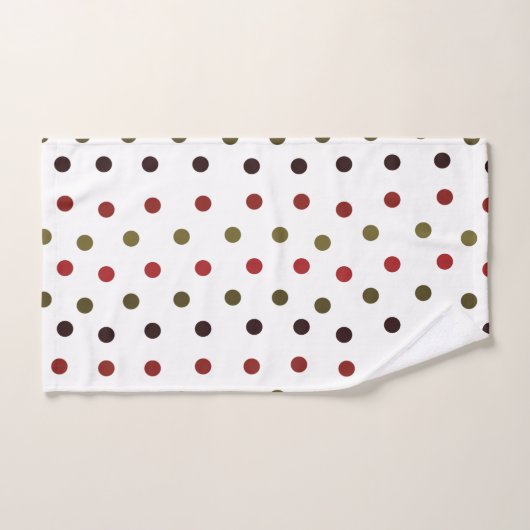 Colorful Polka Dots Pattern Bad Handdoek (Handdoek)