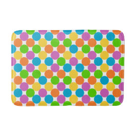 Colorful Polka Dots Pattern Badmat