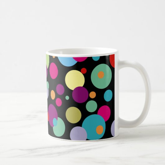 Colorful Polka Dots Pattern Koffiemok (Rechts)