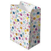 Colorful Polka Dots Pattern Medium Cadeauzakje (Achterkant Gekanteld)