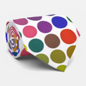 Colorful Polka Dots Pattern Stropdas (Opgerold)