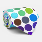 Colorful Polka Dots Pattern Stropdas (Opgerold)