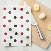 Colorful Polka Dots Pattern Theedoek (Quarter Fold)