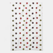 Colorful Polka Dots Pattern Theedoek (Verticaal)