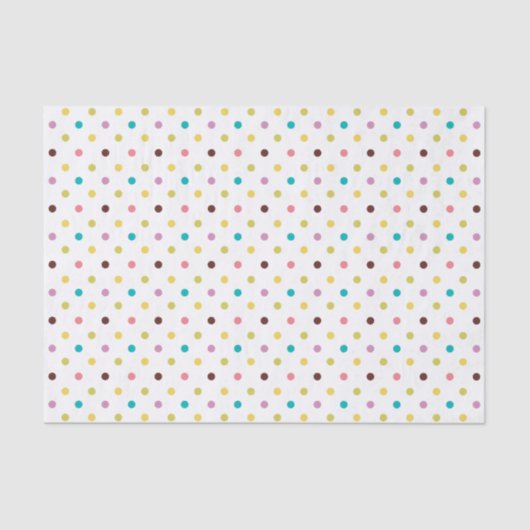 Colorful Polka Dots Pattern Tissuepapier (Voorkant)