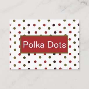 Colorful Polka Dots Pattern Visitekaartje
