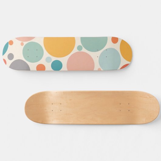 Colorful Polka Dots Persoonlijk Skateboard (Horizontaal)