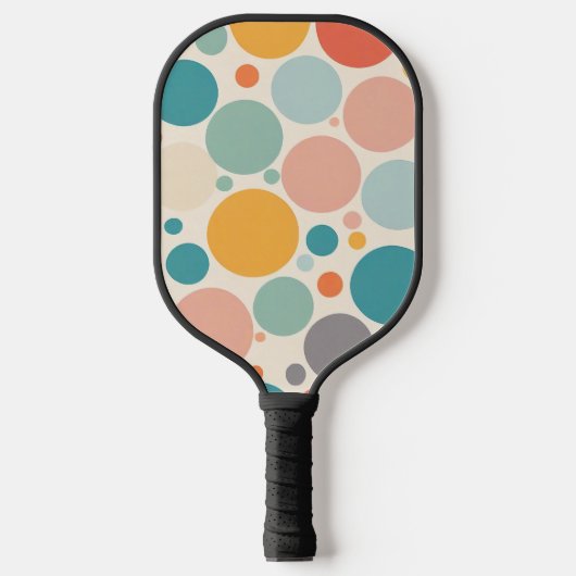 Colorful Polka Dots Pickleball Paddle (Voorkant)