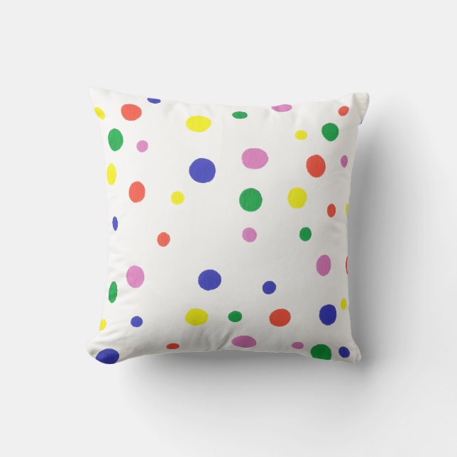 Colorful Polka Dots Pillow Kussen (Voorkant)