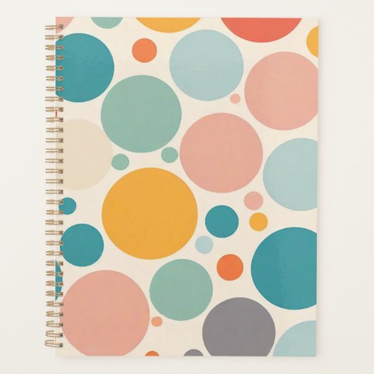 Colorful Polka Dots Planner (Voorkant)