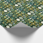 Colorful Polka Dots Retro Pattern 3 Cadeaupapier (Hoek)