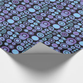 Colorful Polka Dots Retro Pattern 4 Cadeaupapier (Hoek)