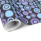 Colorful Polka Dots Retro Pattern 4 Cadeaupapier (Rol Hoek)