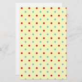 Colorful Polka Dots Scrapbook Paper Briefpapier (Voorkant / Achterkant)