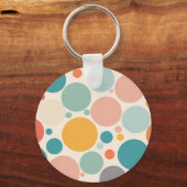 Colorful Polka Dots Sleutelhanger (Voorkant)