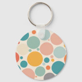 Colorful Polka Dots Sleutelhanger (Achterkant)