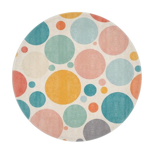 Colorful Polka Dots Snijplank (Voorkant)