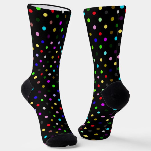 Colorful Polka Dots Sokken (Gebogen)