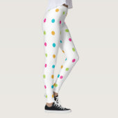 Colorful Polka Dots Spandex Leggings (Rechts)