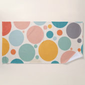 Colorful Polka Dots Strandlaken (Voorkant)