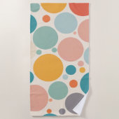 Colorful Polka Dots Strandlaken (Voorkant)