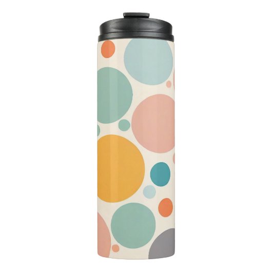 Colorful Polka Dots Thermosbeker (Voorkant)