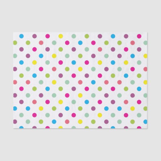 Colorful Polka Dots Tissuepapier (Voorkant)