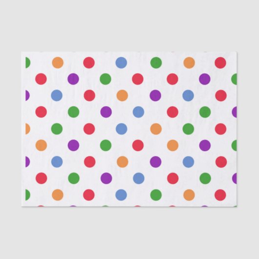 Colorful Polka Dots Tissuepapier (Voorkant)