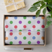 Colorful Polka Dots Tissuepapier (Geschenk)