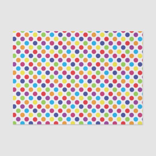 Colorful Polka Dots Tissuepapier (Voorkant)