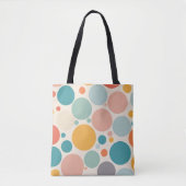 Colorful Polka Dots Tote Bag (Voorkant)
