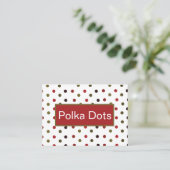 Colorful Polka Dots Visitekaartje (Staand voorkant)