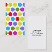 Colorful Polka Dots Visitekaartje (Voorkant / Achterkant)