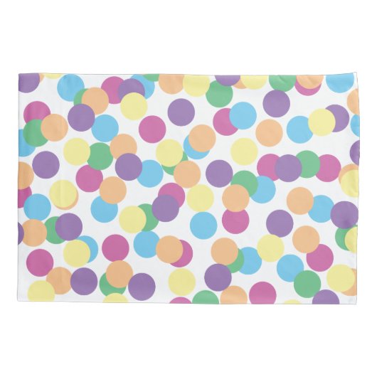 Colorful Polka-Stippen Pattern Kussensloop (Achterkant)
