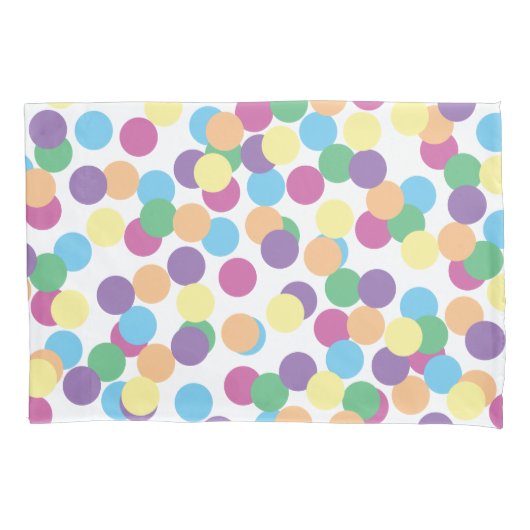 Colorful Polka-Stippen Pattern Kussensloop (Voorkant)