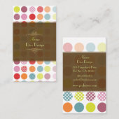 Colorful Polka stipt Visitekaartje (Voorkant / Achterkant)