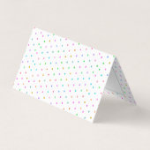 Colorful Polkadots Pattern Visitekaartje (Achterkant)