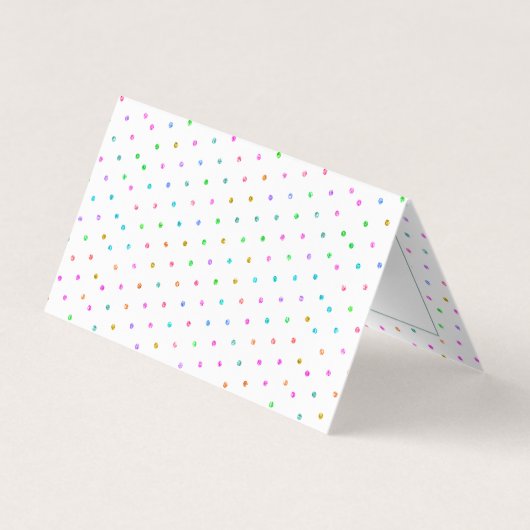 Colorful Polkadots Pattern Visitekaartje (Achterkant)