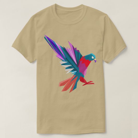 Colorful Polygon Pigeon Whisperer Bird Gift T-shirt (Design voorkant)