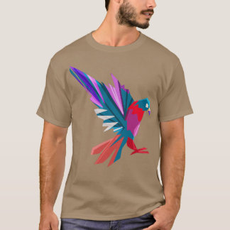 Colorful Polygon Pigeon Whisperer Bird Gift T-shirt
