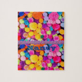 Colorful Pom Poms Jigzaag Puzzle Legpuzzel (Verticaal)