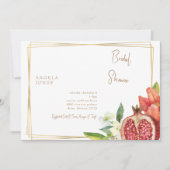 Colorful Pomegranate Foliage Vrijgezellenfeest Kaart (Voorkant)