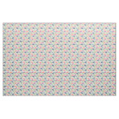 Colorful Pontoon Boats patterned Boating Print Stof (Yard (91,4 cm))