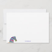 Colorful Pony Foto Birthday Party Invitation Kaart (Achterkant)