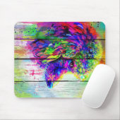 Colorful Poodle Art-Cute, Gift-Lover Cft Muismat (Met muis)