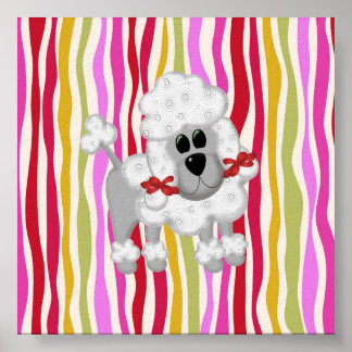 Colorful Poodle Colossaal Poster