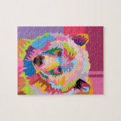 Colorful Pop Art Beer Portret Legpuzzel (Horizontaal)