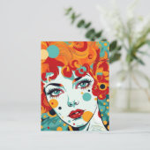 Colorful Pop Art Briefkaart (Staand voorkant)